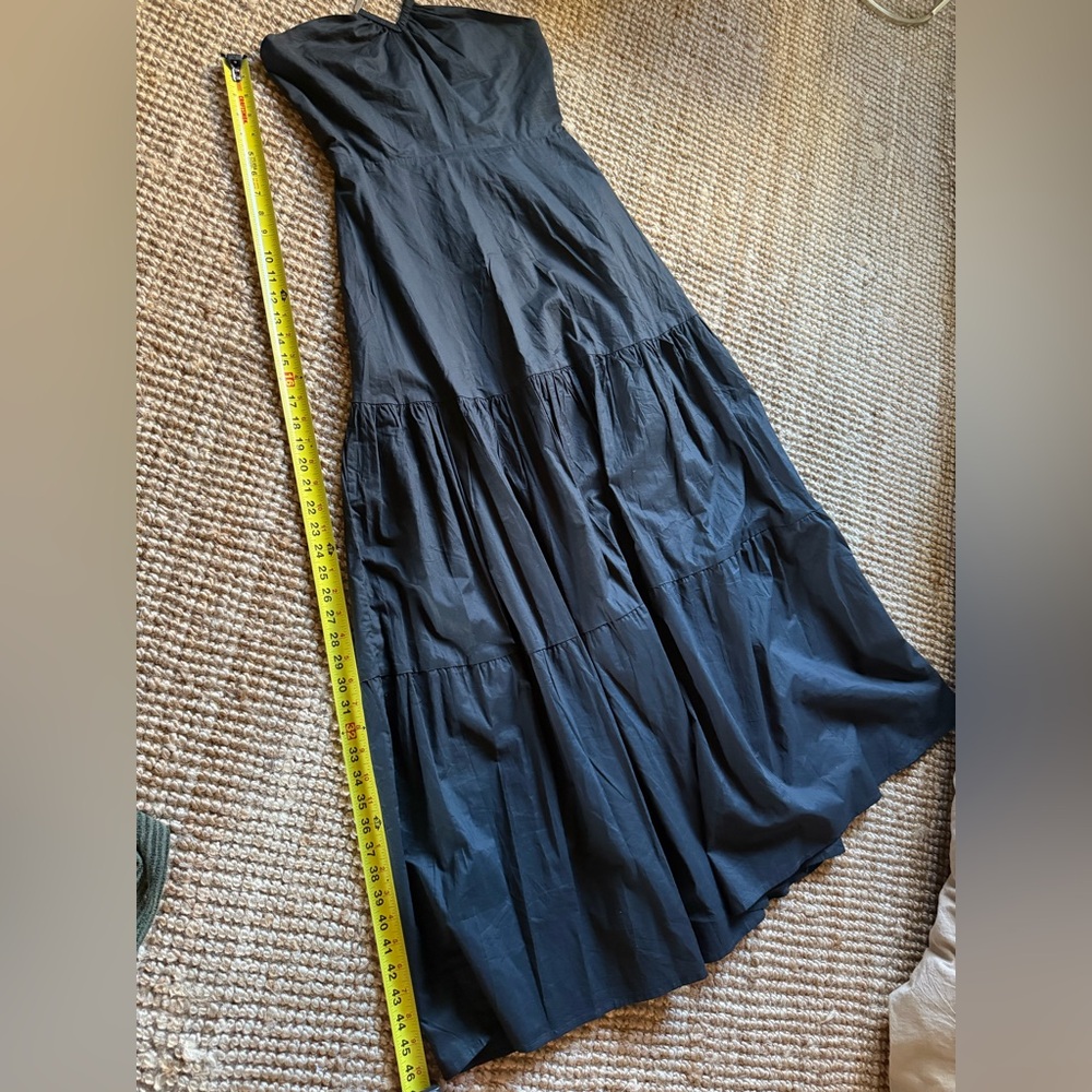 ⚜️Aqua Bloomingdale’s Black Halter Maxi Dress with Metal accent. NWT ⚜️ - Picture 10 of 13